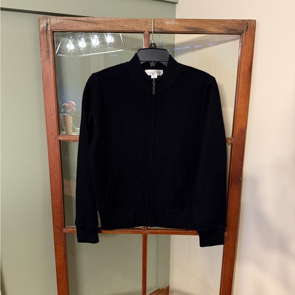 Casual Corner Black Wool Sweater